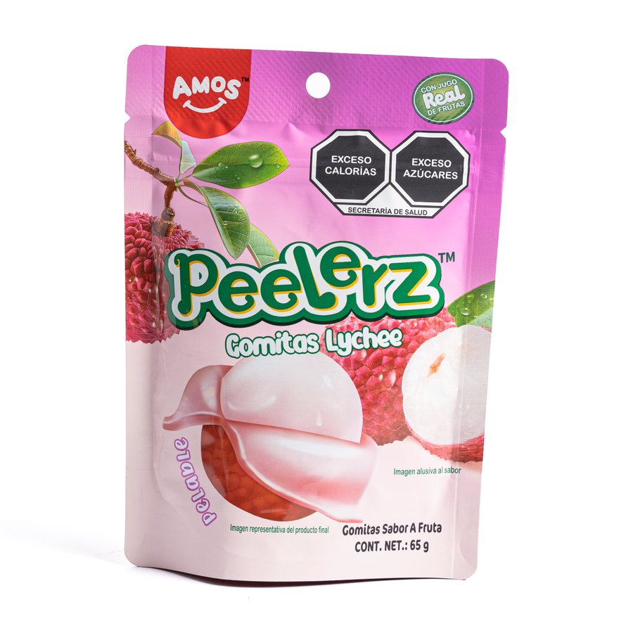 Amos Peelerz Gomitas Lychee 65 gr
