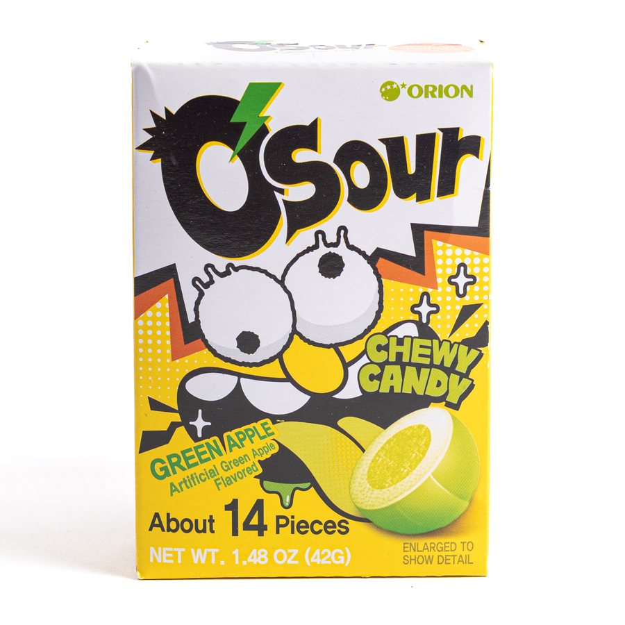Orion O´sour Manzana Verde 42 gr (14 pzs.)