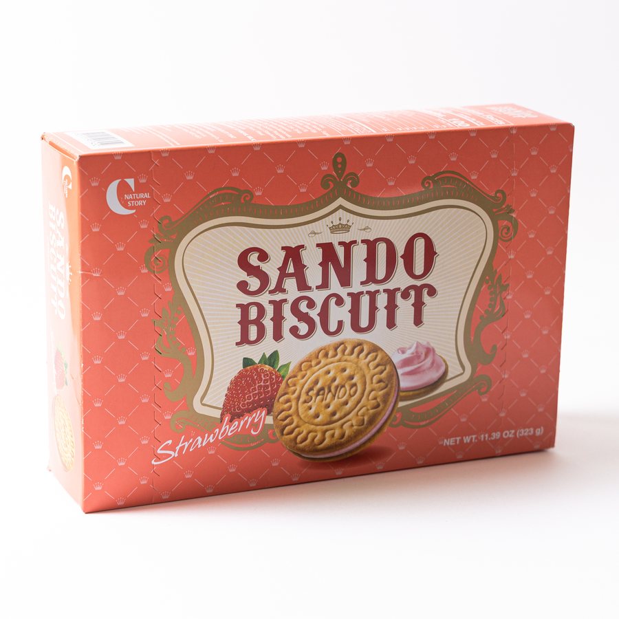 Crown Sando Biscuit Crema De Fresa 323 gr